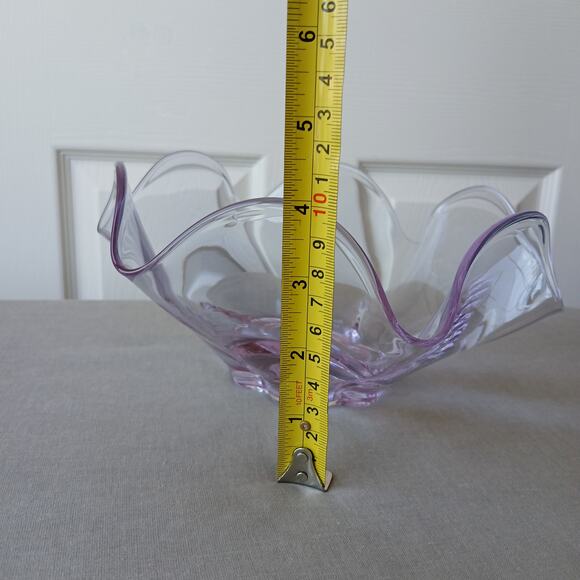 Tiffin Duncan Miller Canterbury Twilight Dawn Alexandrite Art Glass Bowl 9" VTG - Picture 5 of 9